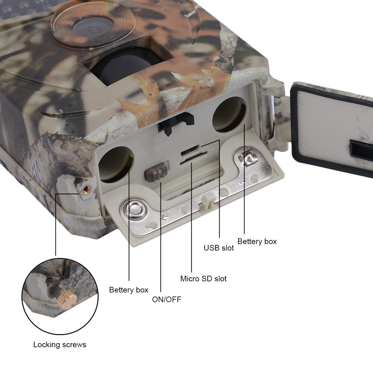 Trail camera with SD card in cheap price for wild deer hunting day and night